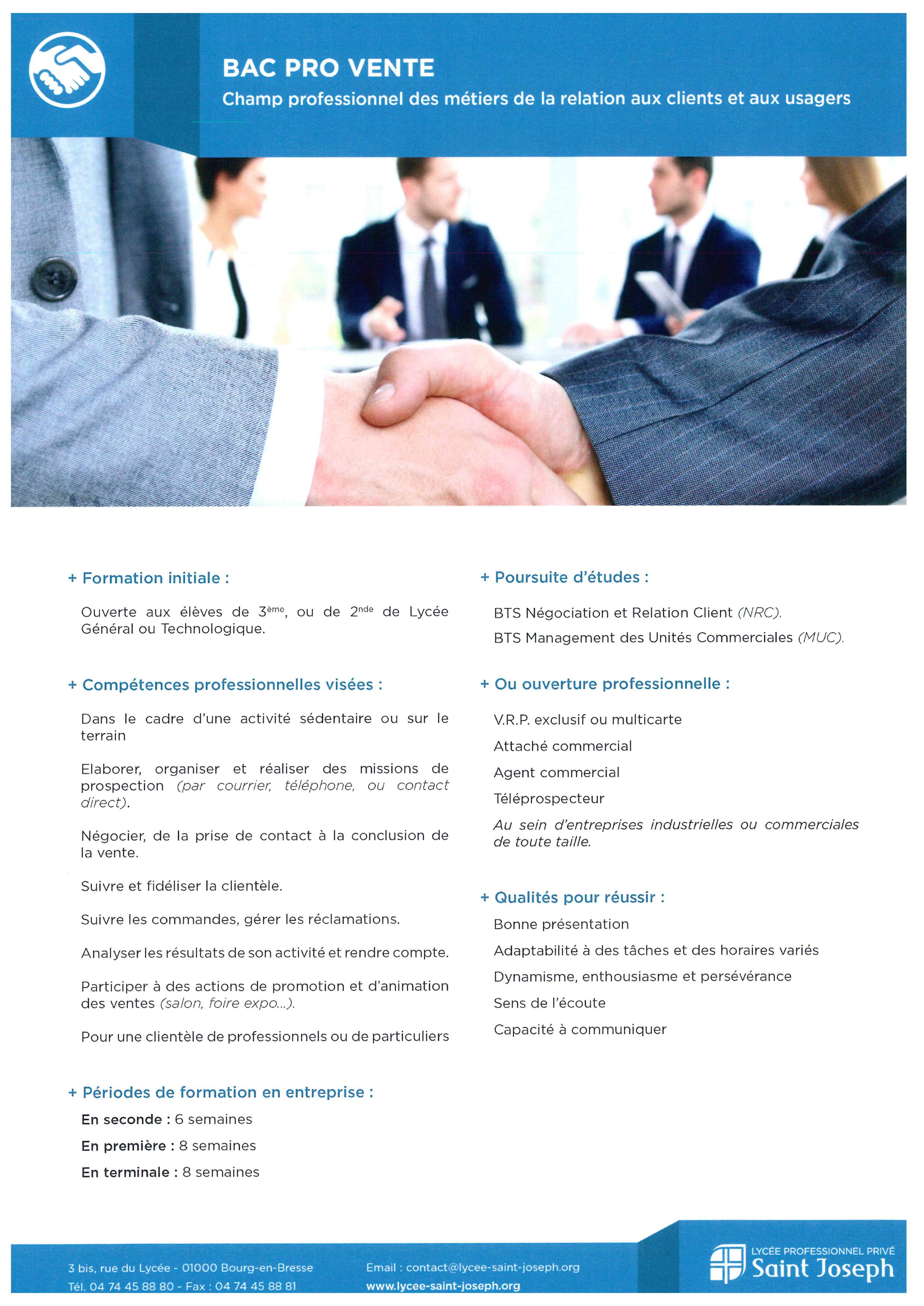 5 7 Vente Formations St Joseph Bourg en Bresse 01