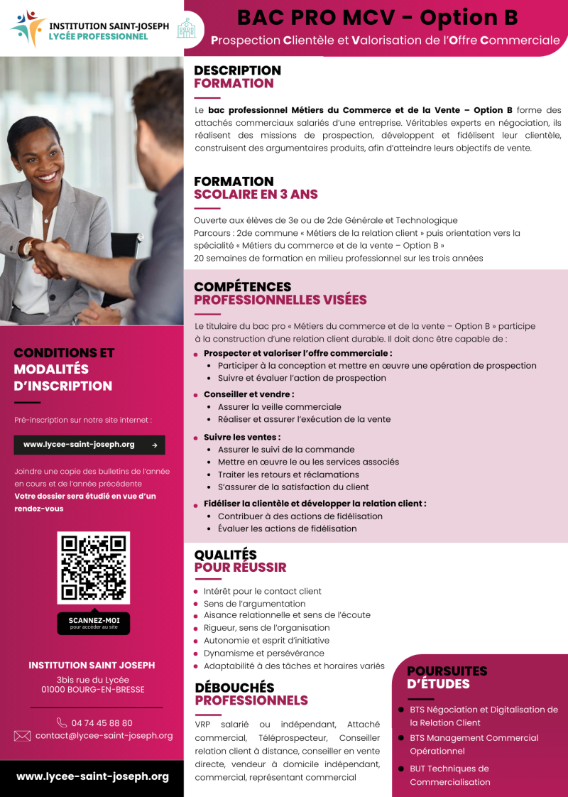 5 7 Vente Formations St Joseph Bourg en Bresse 01